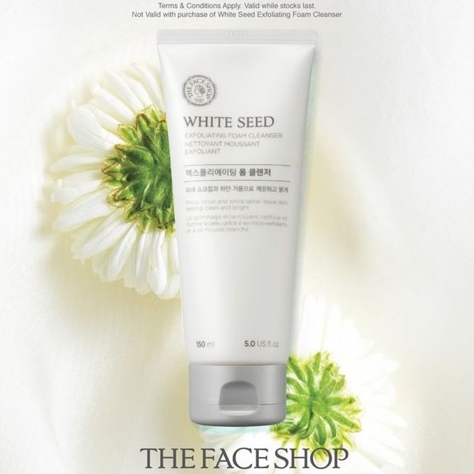 Sữa Rửa Mặt Làm Trắng Sáng Da THEFACESHOP WHITE SEED EXFOLIATING CLEANSING FOAM