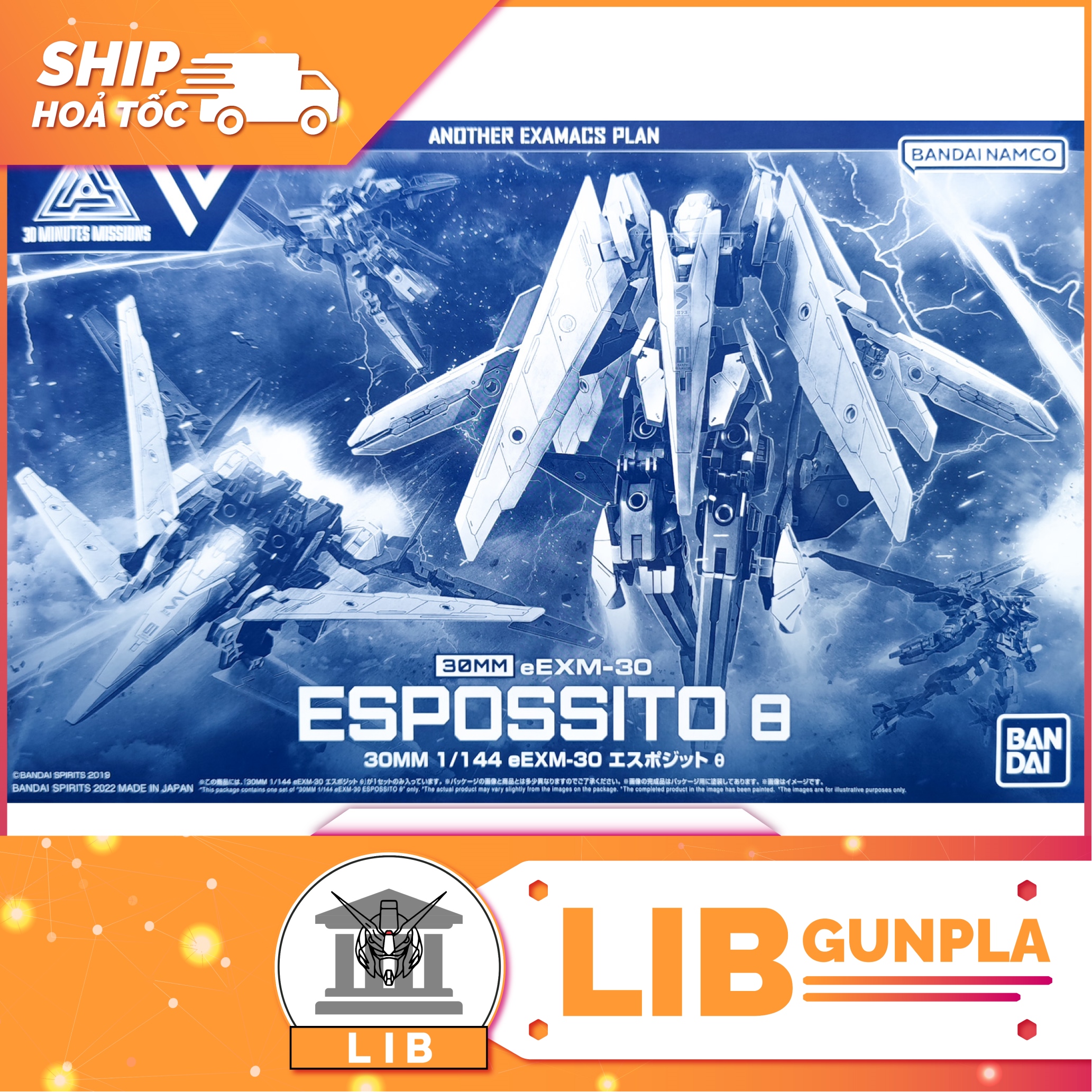 Mô hình lắp ráp bandai 30mm eexm-30 espossito theta