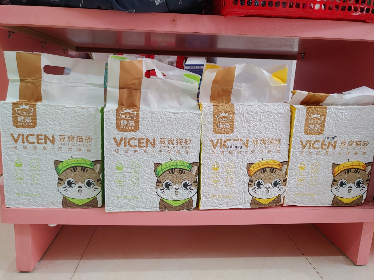 Cát vệ sinh cho mèo vicen tofu cat litter 6l