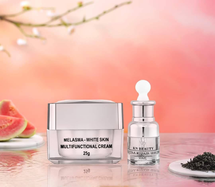 Combo Kem và Serum KN Beauty- Dưỡng Trắng Da, Xóa Mờ Nám, Tàn Nhang