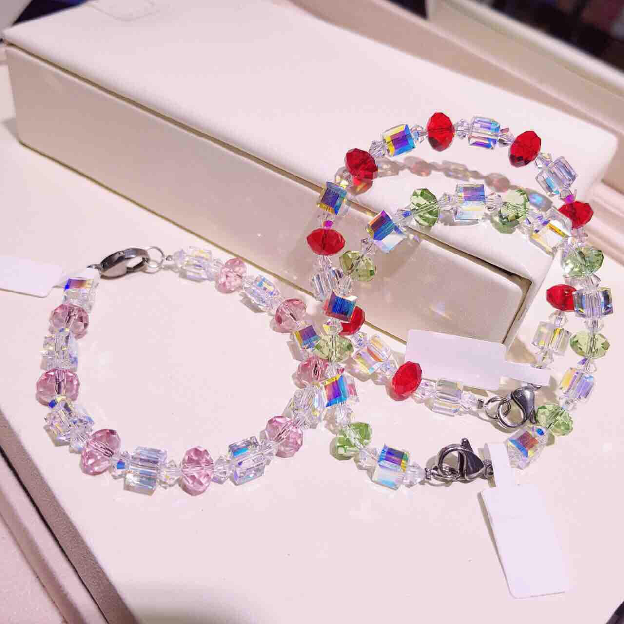 [HCM]LẮC TAY PHA LÊ SWAROKI - [ Hột Pha lê Thái - tặng hộp siêu đẹp ]