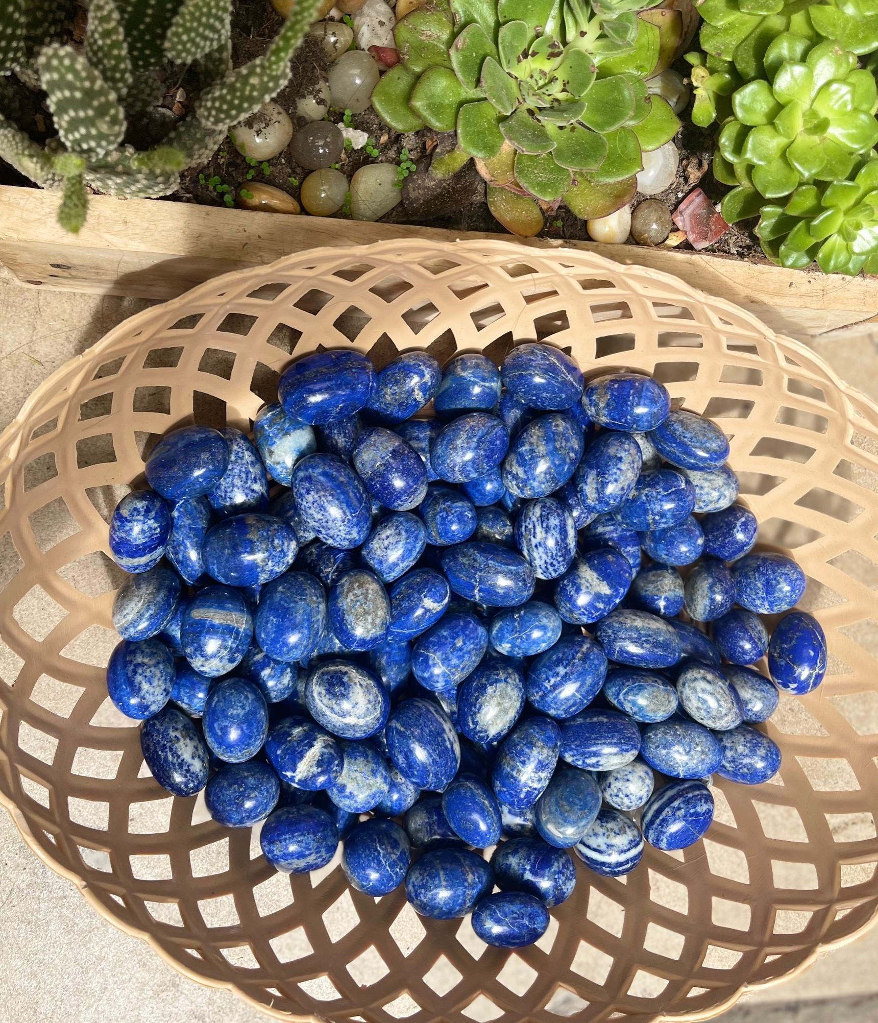 Tumbled lapis – đá lapis dạng viên | đá thanh tẩy, tarot, sưu tầm | cada decor