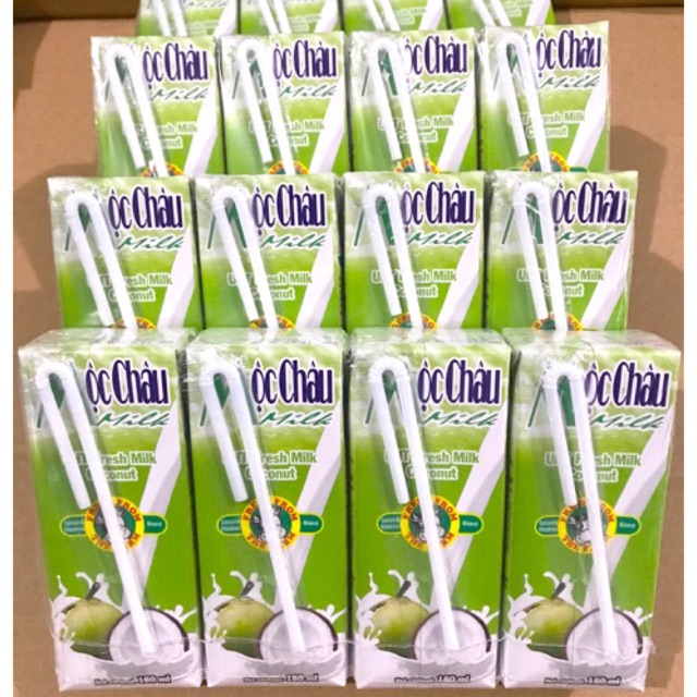 Lốc 4 Hộp Sữa tươi Mộc Châu Có Đường 180ml