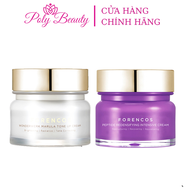 Kem dưỡng da forencos trắng 50ml hàn quốc, kem forencos tím dưỡng trắng da mặt ban đêm giúp da căng bóng, mịn màng