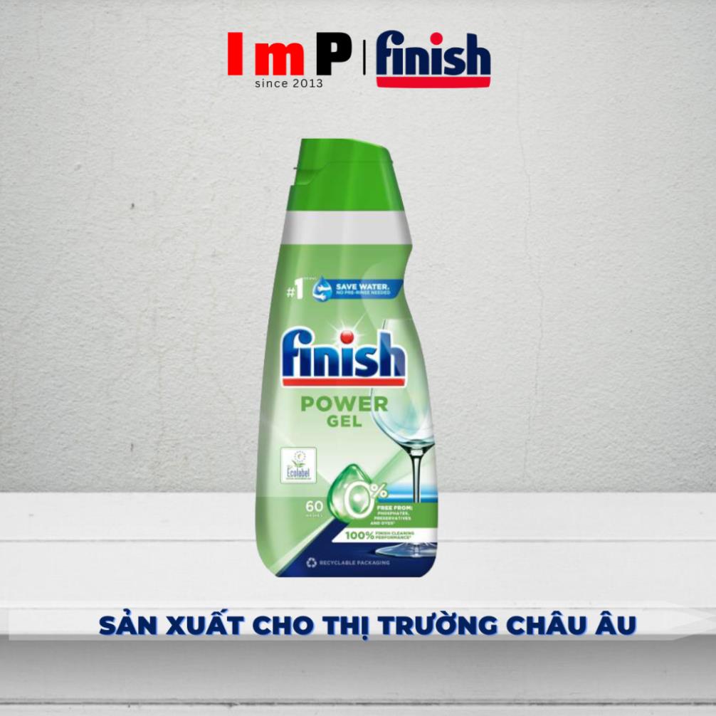 Gel rửa bát Finish Power Eco 0% 900ml (Gel rửa bát hữu cơ) - ImP