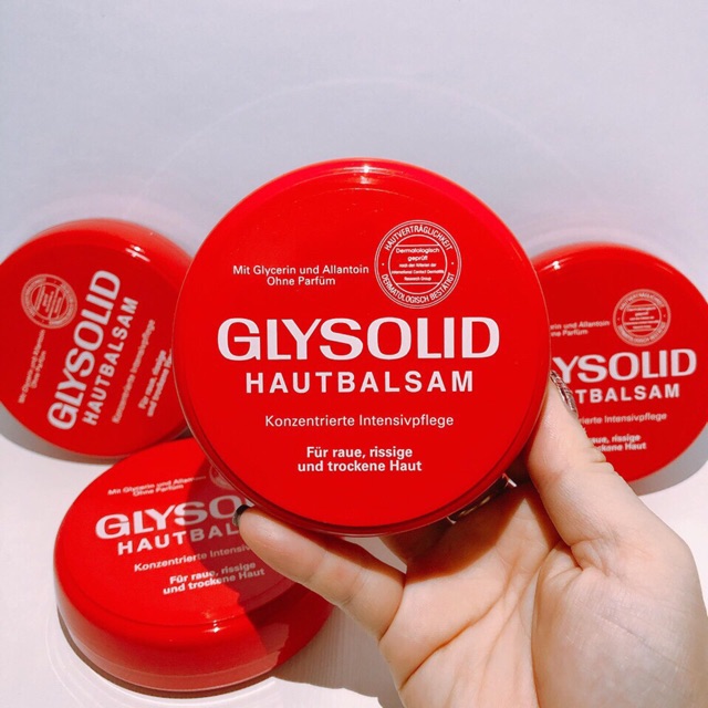 Kem nẻ Glysolid Hautbalsam 100 ml của Đức - chống nứt nẻ