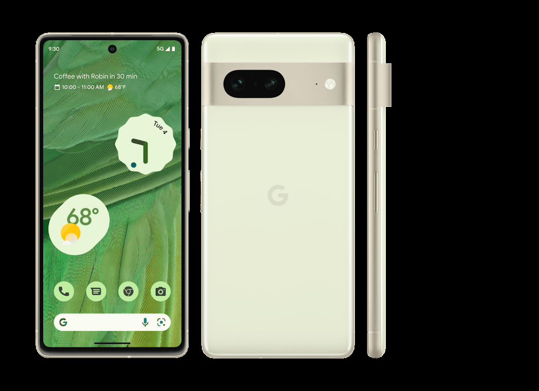 Điện thoại Google Pixel 7, Lemongrass, 128GB, Brand new, sealed box
