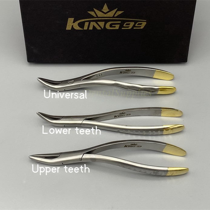 Nhíp nhổ răng còn sót lại kẹp nhổ răng kìm răng hàm dưới cong thông dụng dụng cụ nha sĩ kìm