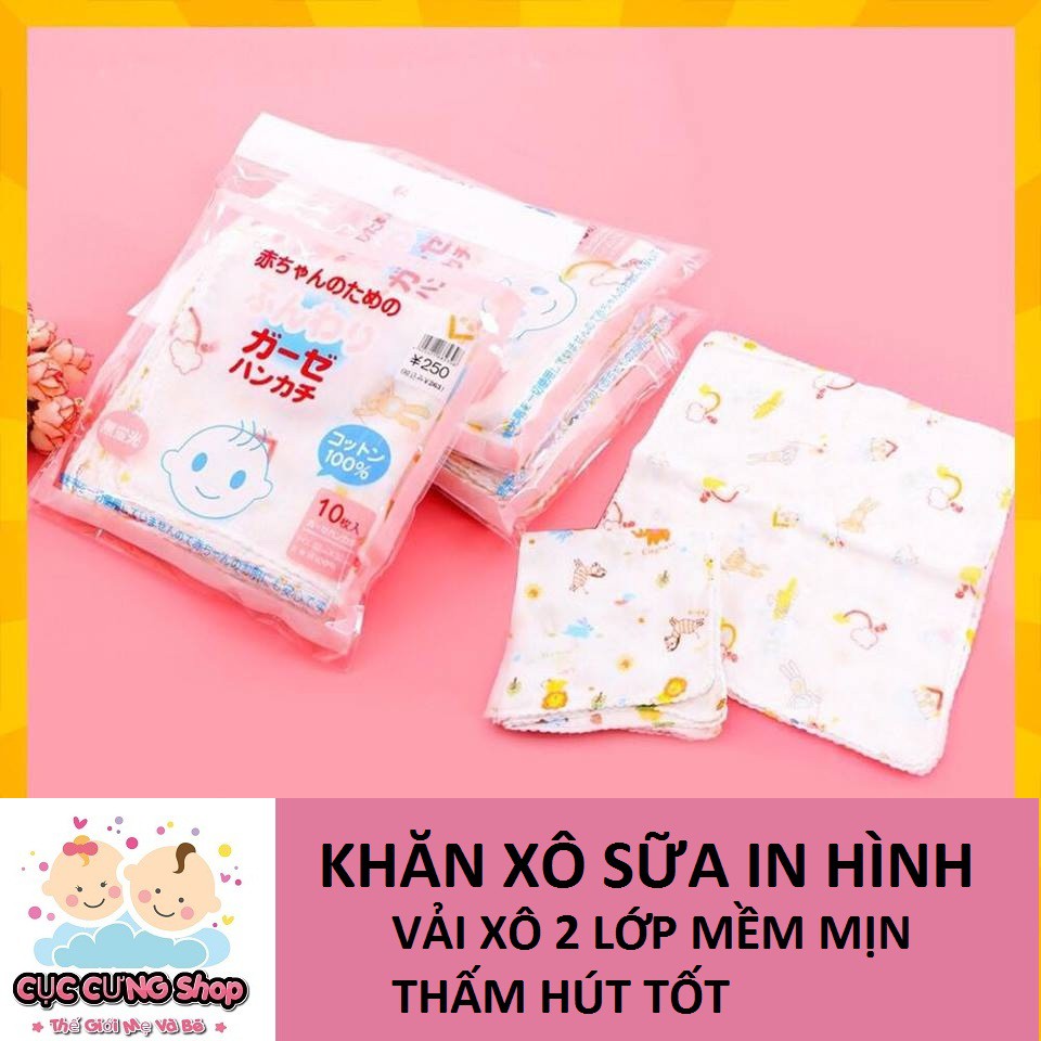 Set 10 Khăn xô xuất nhật in hình