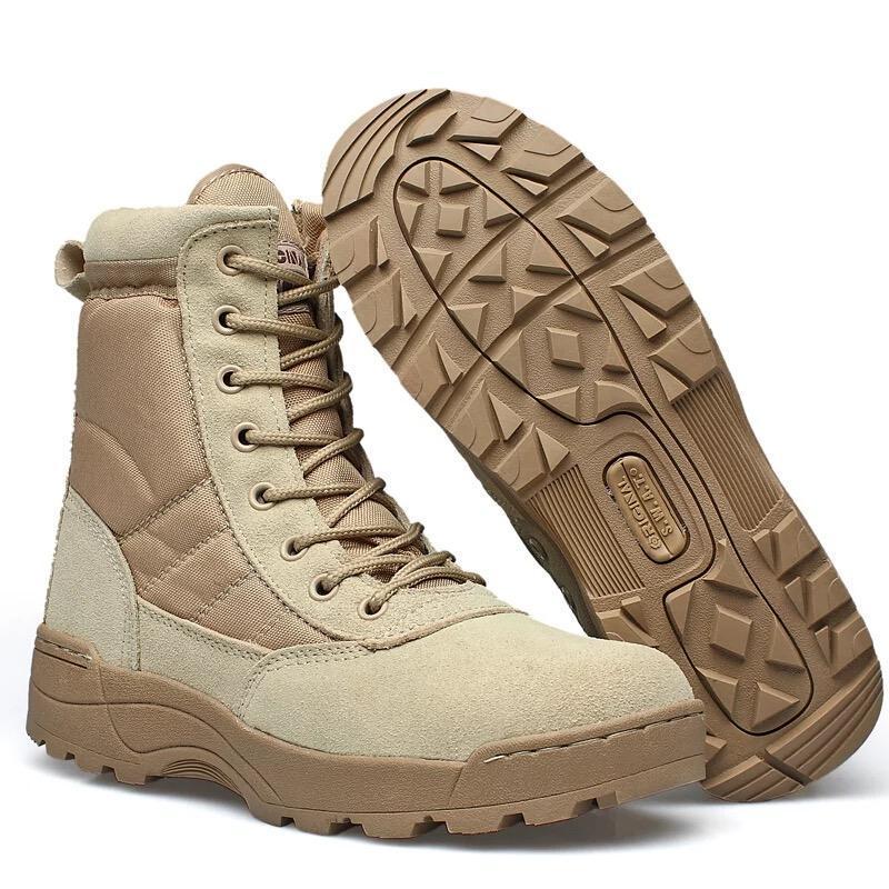 GIÀY CHIẾN THUẬT SWAT CAO CỔ MÀU ĐEN, VÀNG CÁT