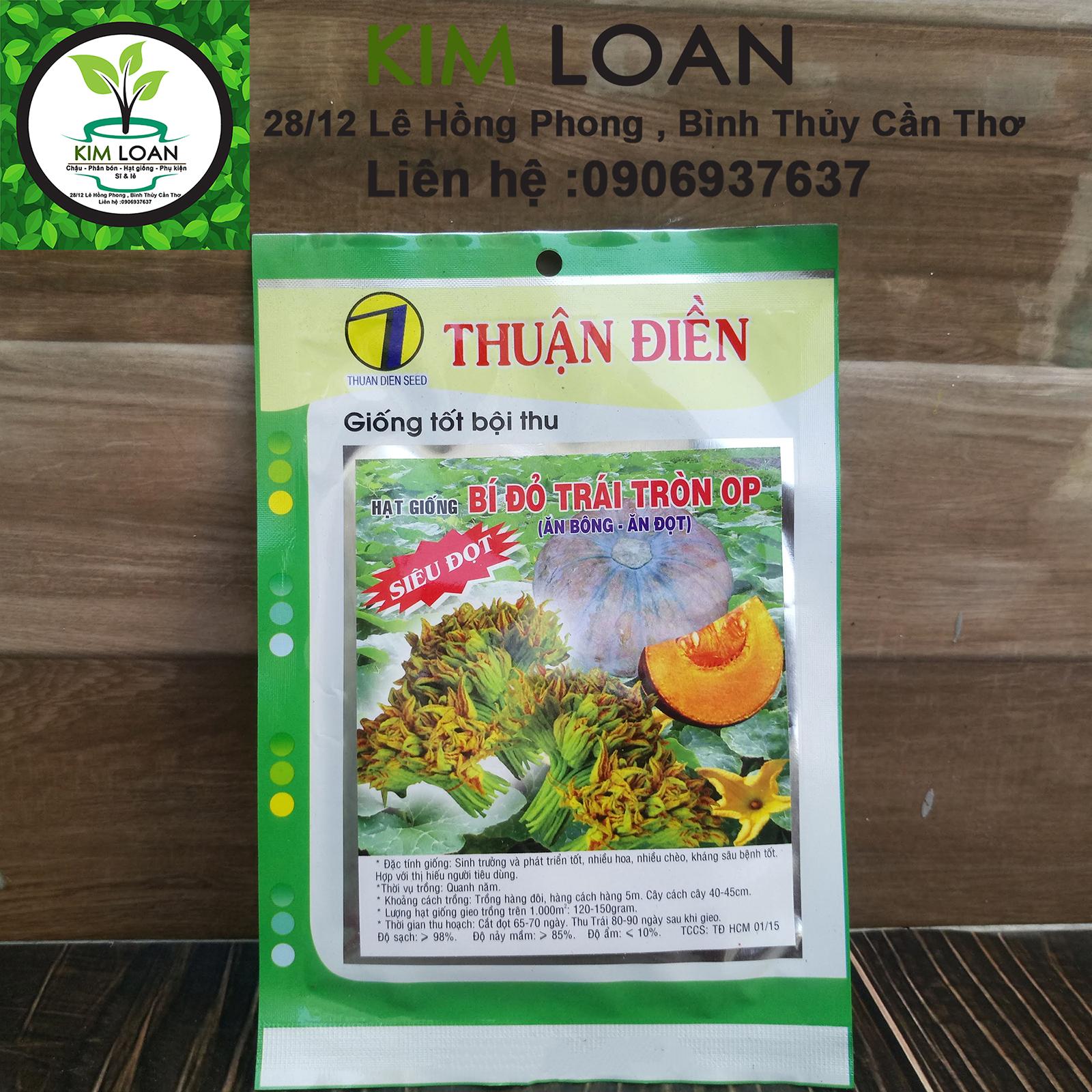 Hạt giống bí đỏ trái tròn siêu đọt Thuận Điền gói 20 g