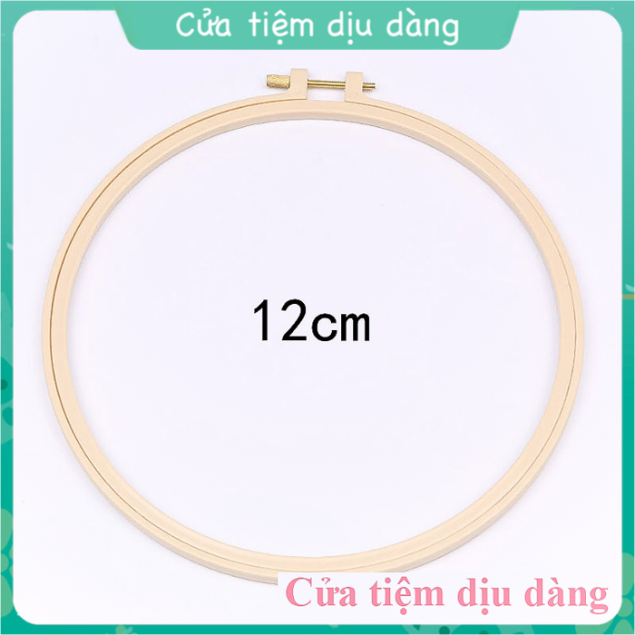 Khung thêu nhựa tròn chất liệu nhựa với nhiều kích cỡ tùy chọn