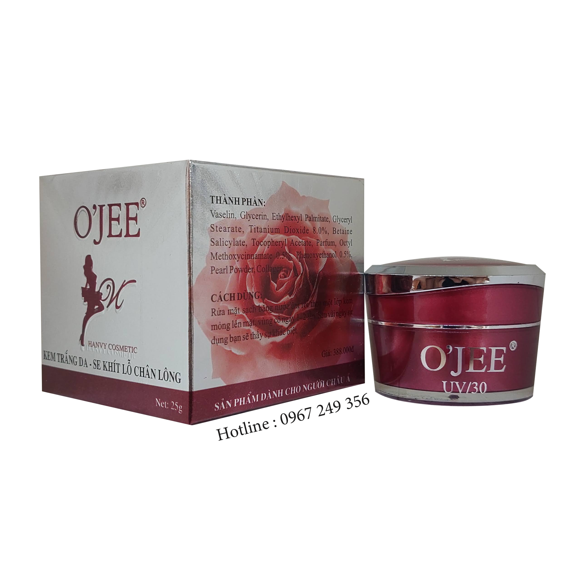 Kem trắng da se khít lỗ chân lông ojee 25g - kem trắng da se khít lỗ chân lông ojee 25g