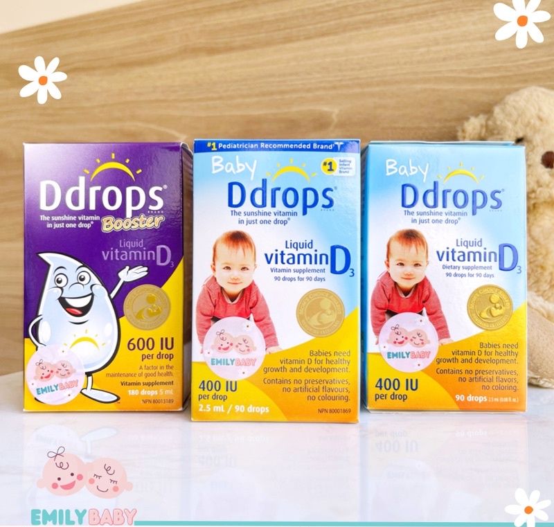 Vitamin d3 baby ddrops mỹ cho bé 0-12 tuổi