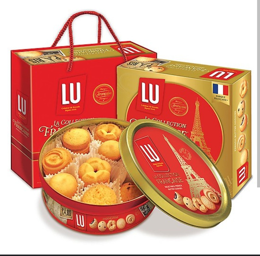 Bánh quy bơ pháp lu 708g/540g/310 hộp thiếc
