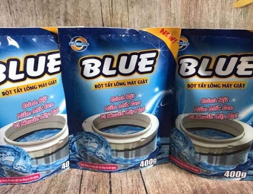 Bột tẩy lồng giặt loại 400ml - bột tẩy vệ sinh lồng máy giặt blue