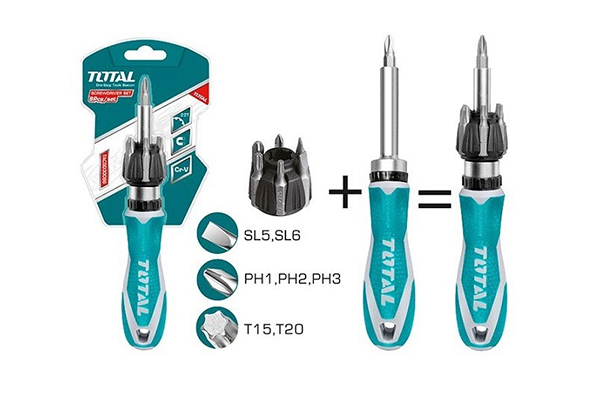 Bộ 8 tua vít total tacsd30086