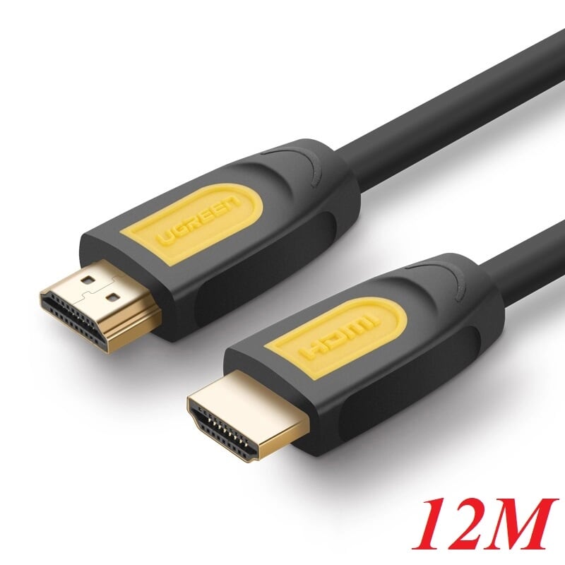 Ugreen 10171 12m màu vàng cáp tín hiệu hdmi chuẩn 1.4 hỗ trợ phân giải 4k * 2k hd101