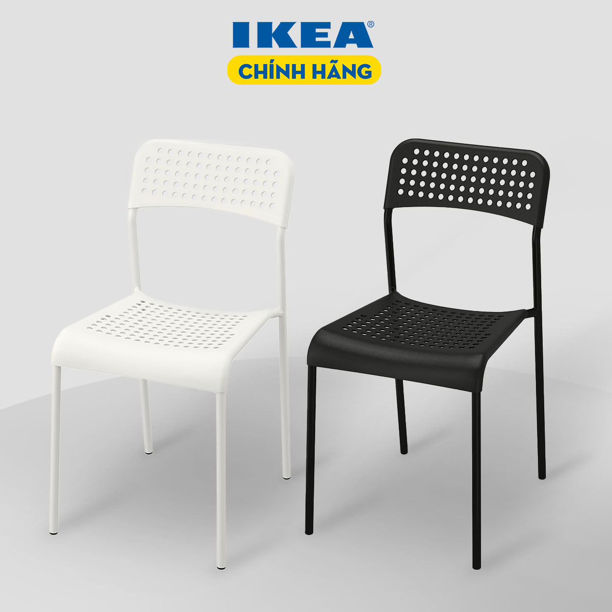 [HCM][ Trắng/Đen] GHẾ IKEA CHÍNH HÃNG – ADDE