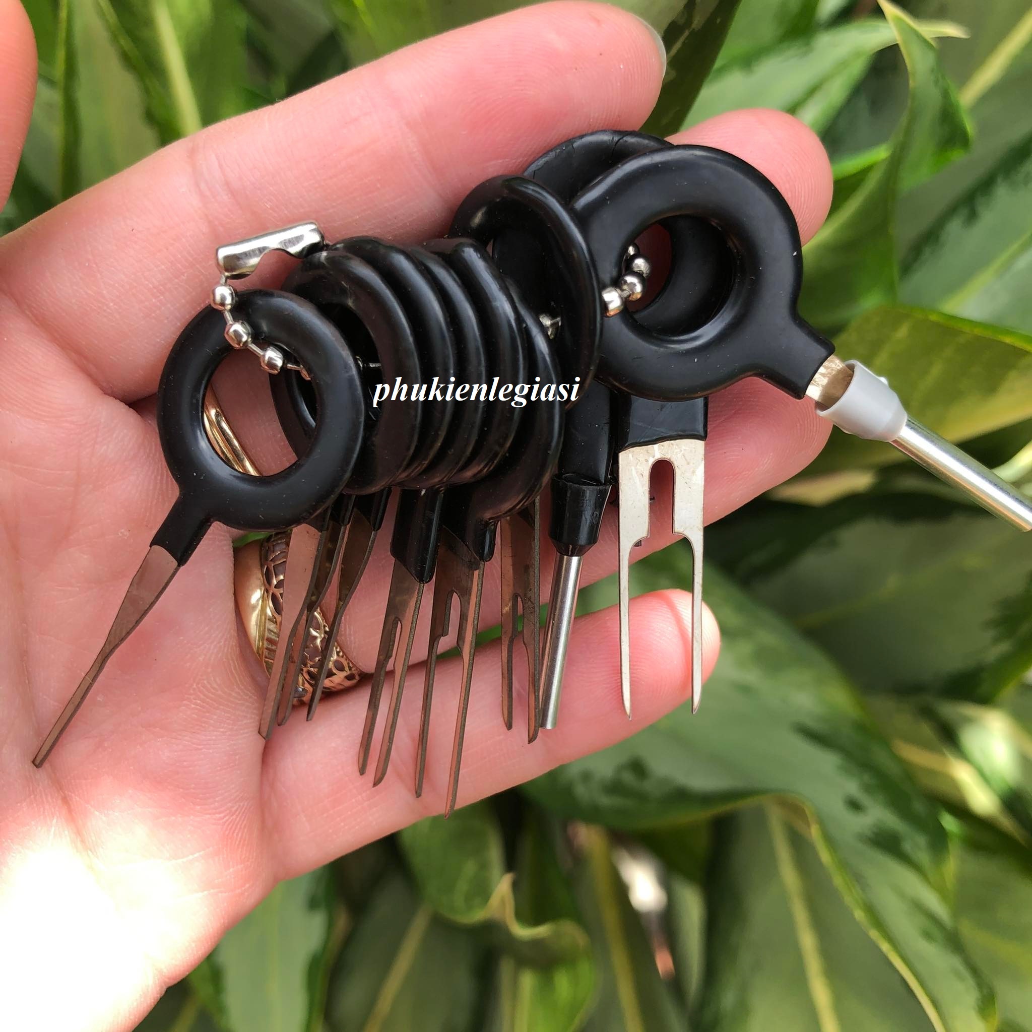 Dụng cụ tháo jack dây điện oto 11 chi tiết lẫy tháo dây điện