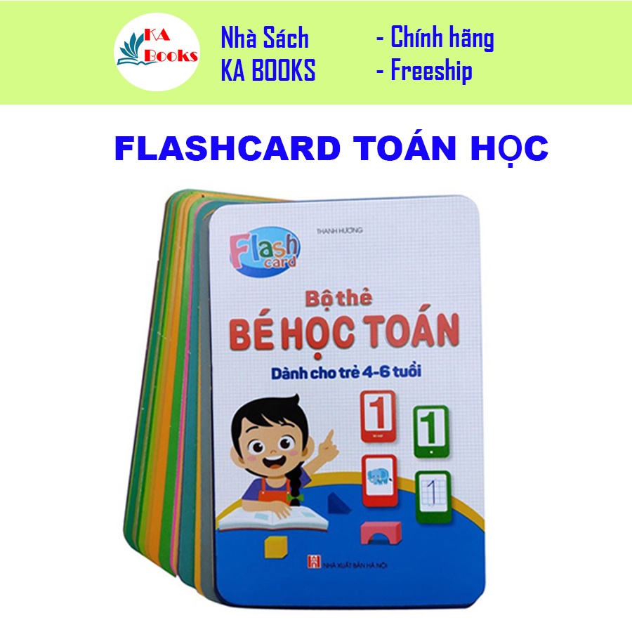 Sách - bộ thẻ học toán - dành cho trẻ 4 - 6 tuổi