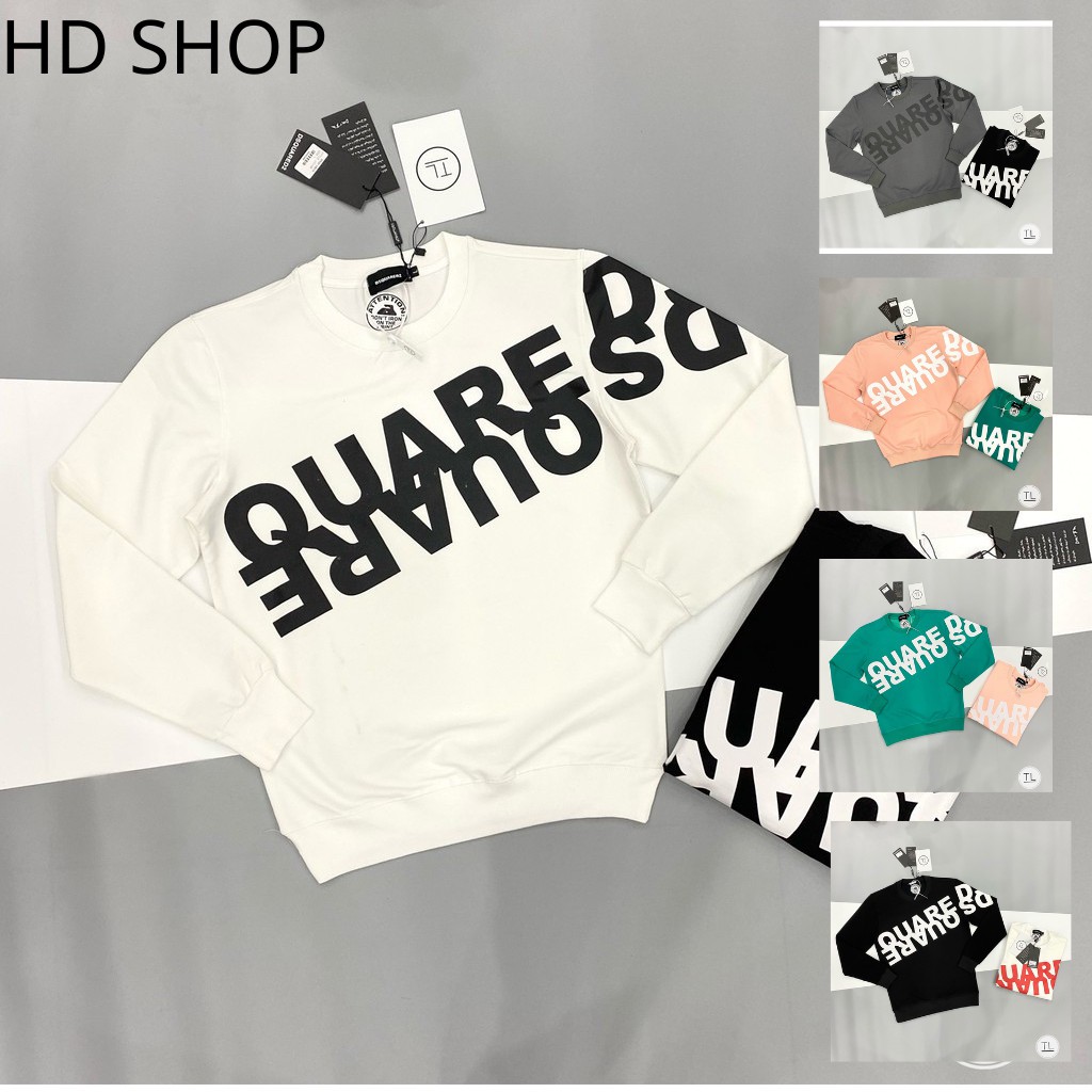 Áo Thun Dài Tay - Áo Thu Đông Dài ay Nam Nữ Chữ DSQ 5 Màu Phong Cách Hàn Quốc - Dh5776 - DH Shop Quần Áo Thời Trang