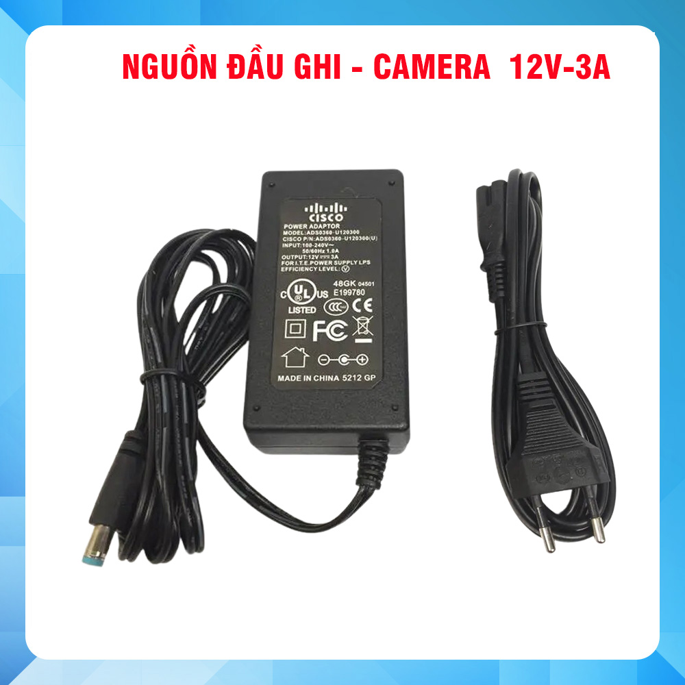 Nguồn camera giám sát - adapter cisco 12v-3a | hunkey 12v-1.5a | 12v-1a chuyên dùng cho đầu ghi, camera, led, smd, đèn led strip, rgb led strip