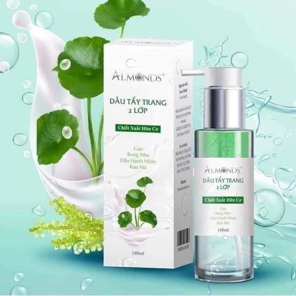 DẦU TẨY TRANG CHĂM SÓC DA CHUYÊN SÂU 2 LỚP RAU MÁ