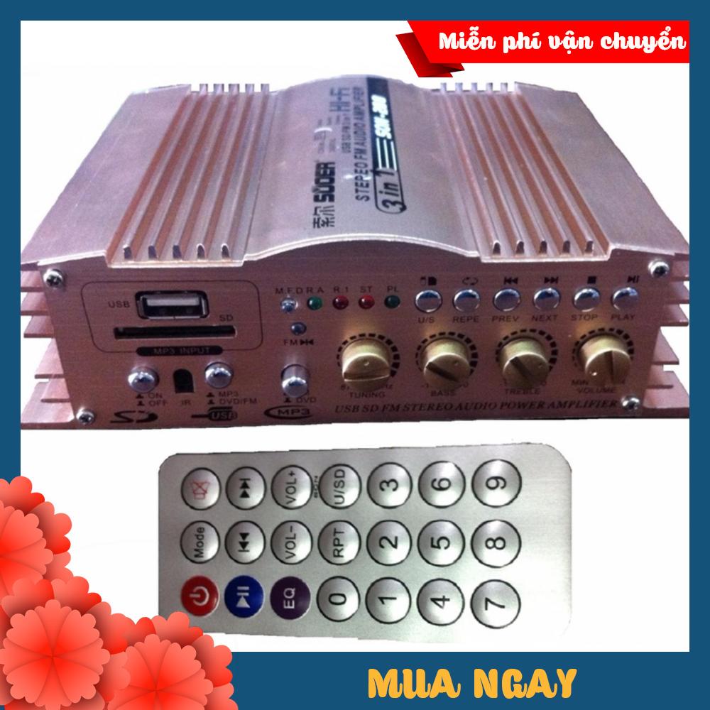 Ampli Mini 12V - 600W Super Bass 3 in 1 Hifi Son - 288