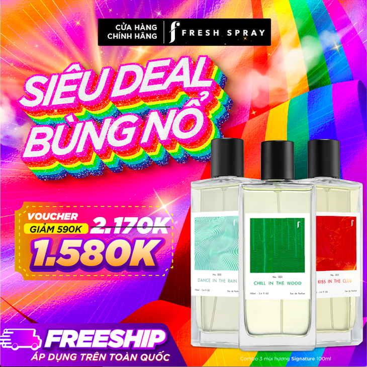 Nước Hoa Gil Lê F Fresh Spray Combo 3 chai | Nước hoa Lưu Hương Vượt Trội Trên Quần Áo | Nước hoa quần áo, Body mist, unisex, Nước hoa nữ, Nước hoa nam, nước hoa nam thơm lâu, nước hoa thơm lâu 24h nữ