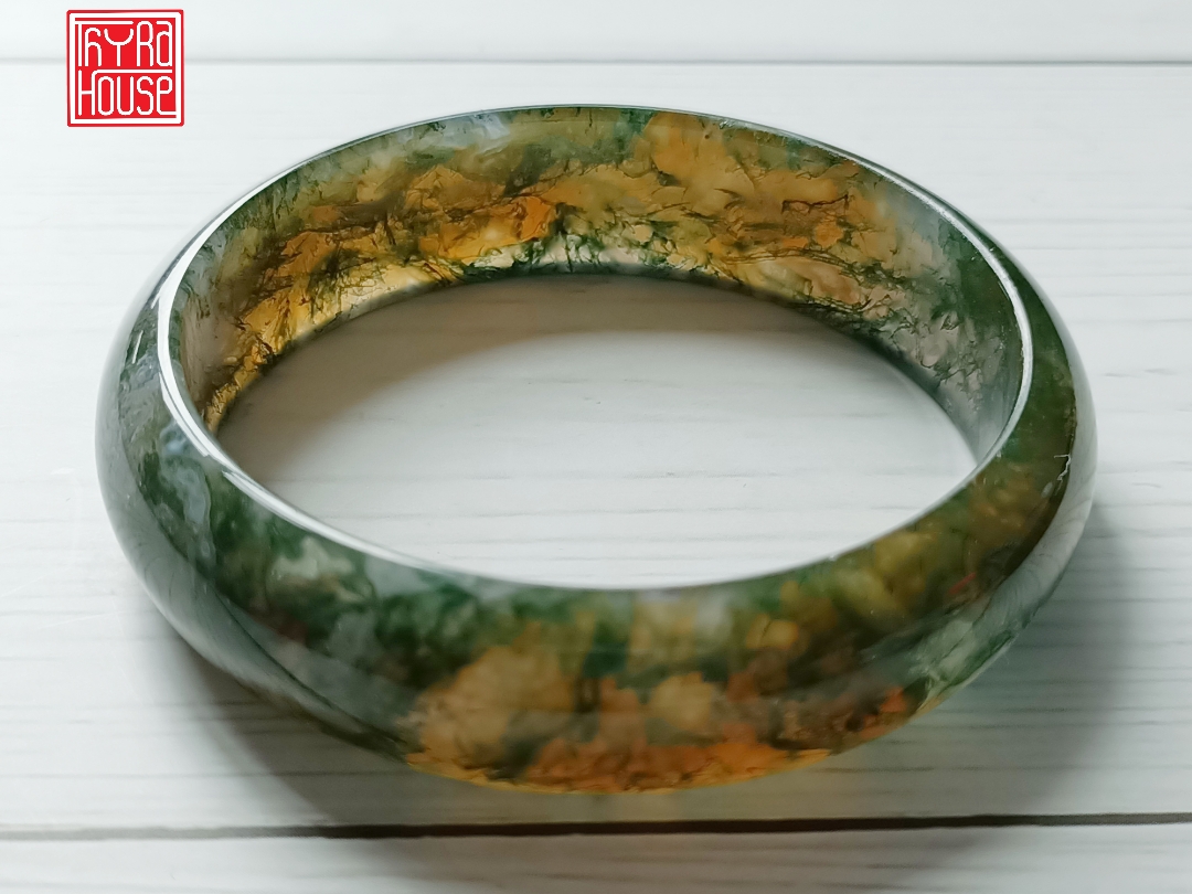 Vòng Băng ngọc thủy tảo Moss Agate