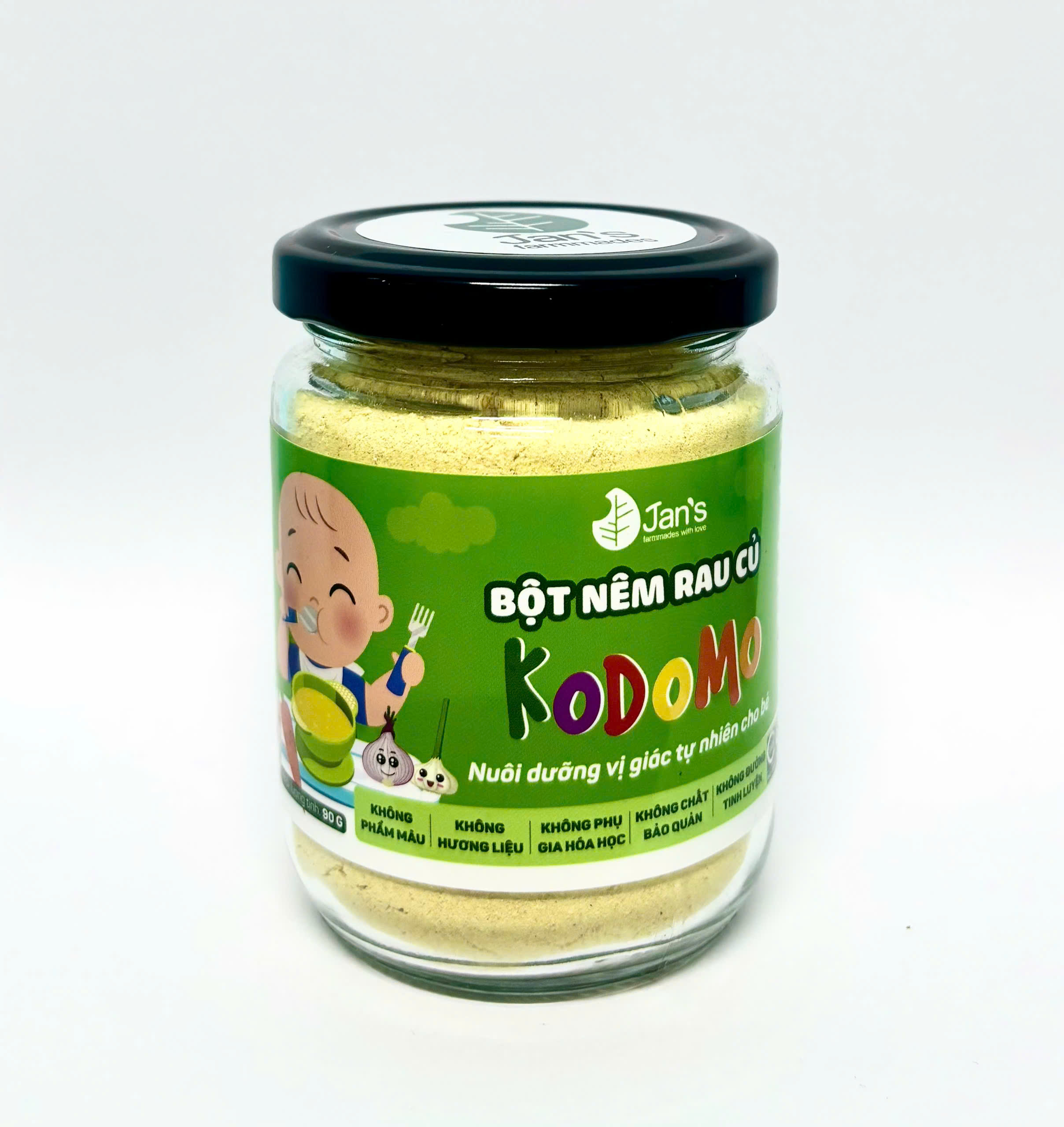Bột Nêm Rau Củ Sấy Lạnh Jan's Farmmades 90g – Hạt Nêm Kodomo Ăn Dặm Cho Bé Từ 6 Tháng