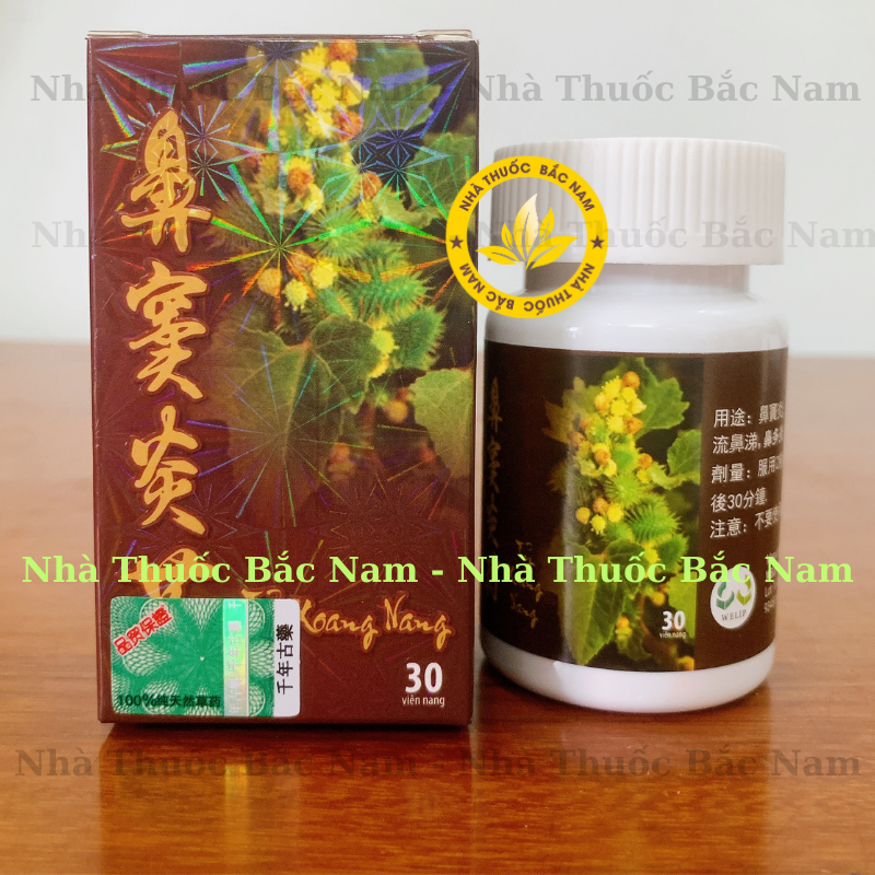 Tỷ Xoang Nang. Hỗ trợ viêm mũi, viêm xoang mãn tính. Loại xịn hộp bóng chiếu. Hộp 30 viên.