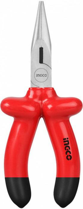 Kềm mũi nhọn mỏ dài cách điện 8"/200mm ingco hilnp01200