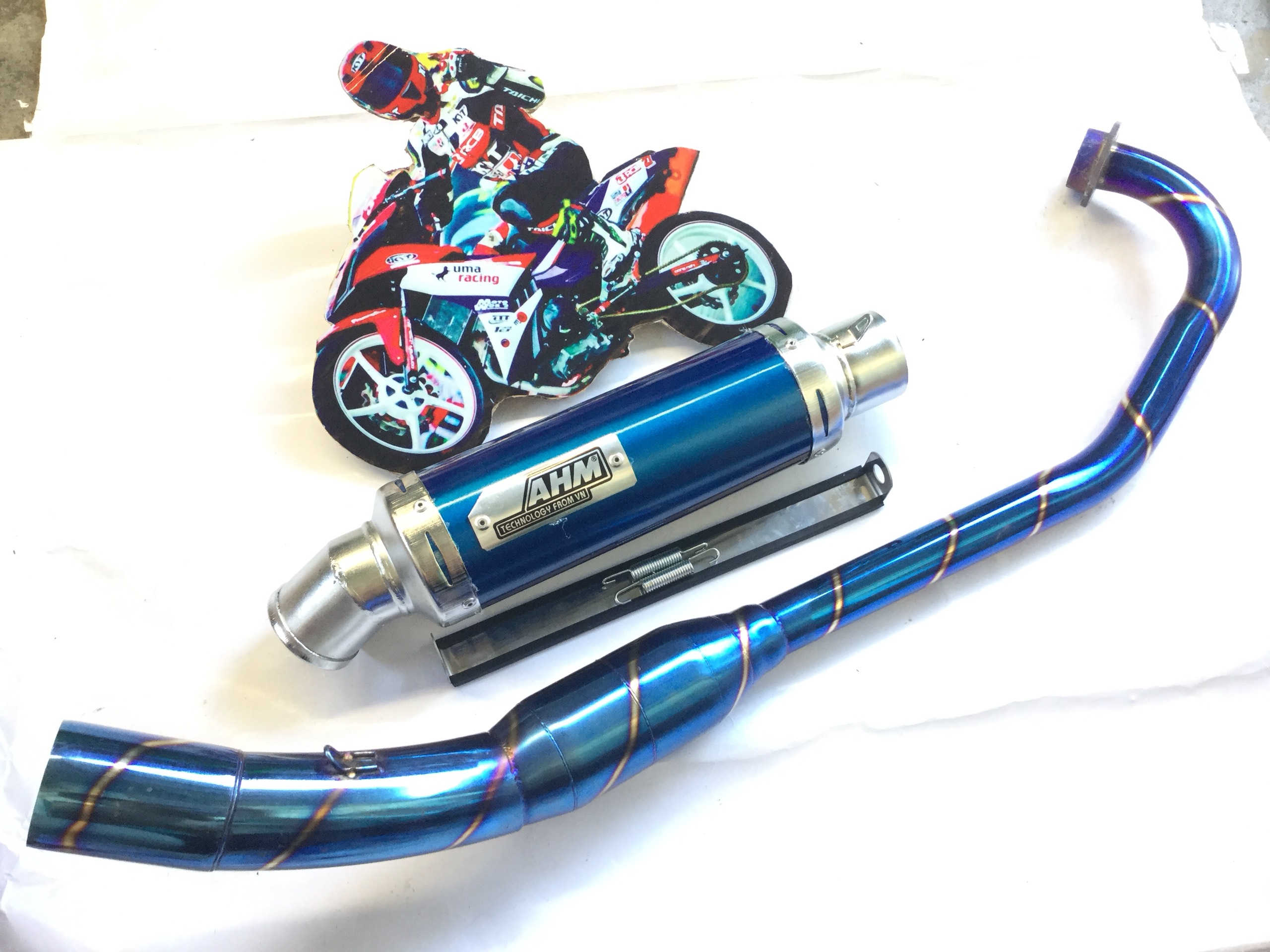 Pô ahm xanh - cổ bầu titan exciter 135