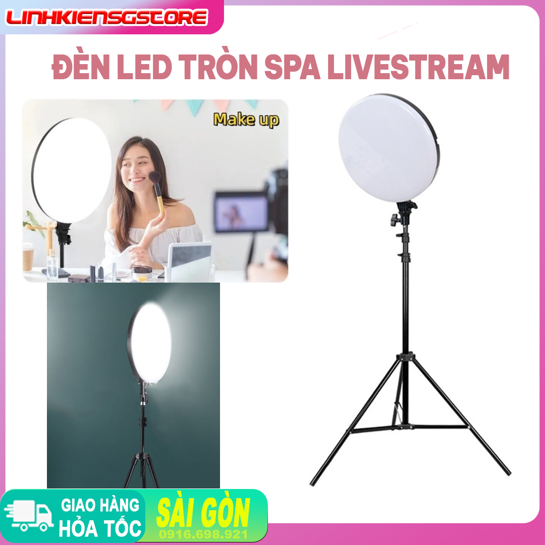 Đèn LED Tròn PF26 PF45 BT35 Studio , LIvestream , Spa , Live ,UFO 50W Chuôi e27 LR ,Chân Đứng 2m có thể điều chỉnh được
