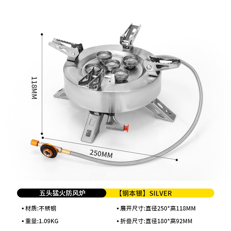 Cắm Trại Năm Sao Bếp Ga Ngoài Trời Bếp Ga Ga Bếp Ga Đun Nước Nấu Chè Bếp Ga Di Động