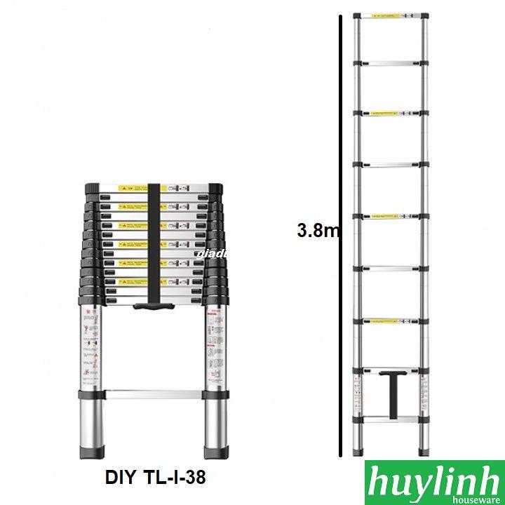 Thang nhôm rút đơn diy tl-i-38 - 3.8m