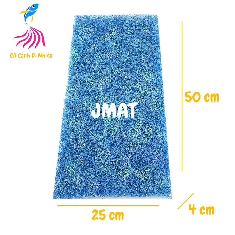 Tấm bùi nhùi JMAT có keo 25X50 CM vật liệu lọc nước cho hồ cá loại MẮC