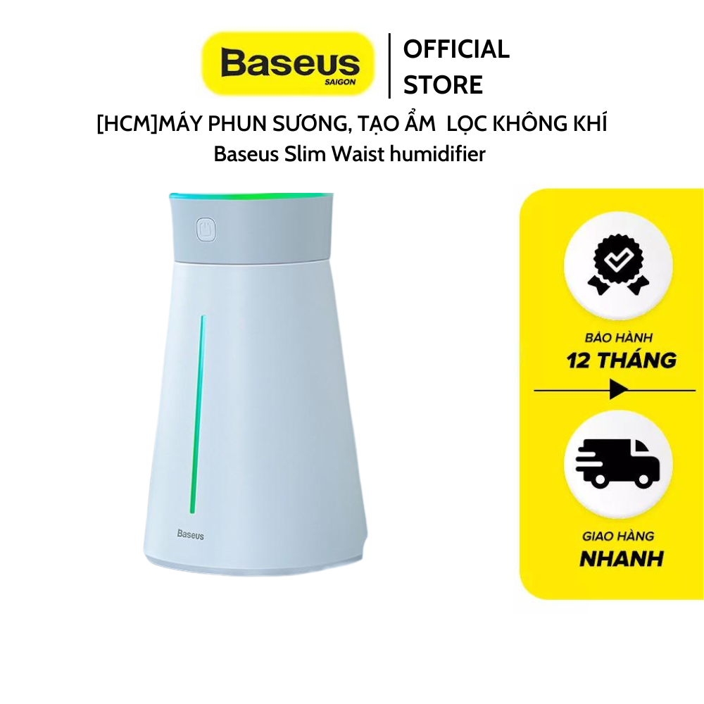 Máy phun sương, tạo ẩm lọc không khí baseus slim waist humidifier dhmy-b04