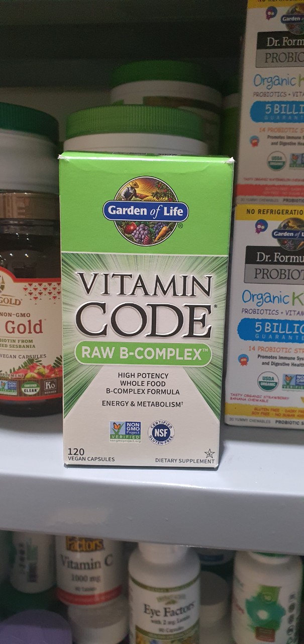 RAW B COMPLEX VITAMIN CODE RAW GARDEN OF LIFE