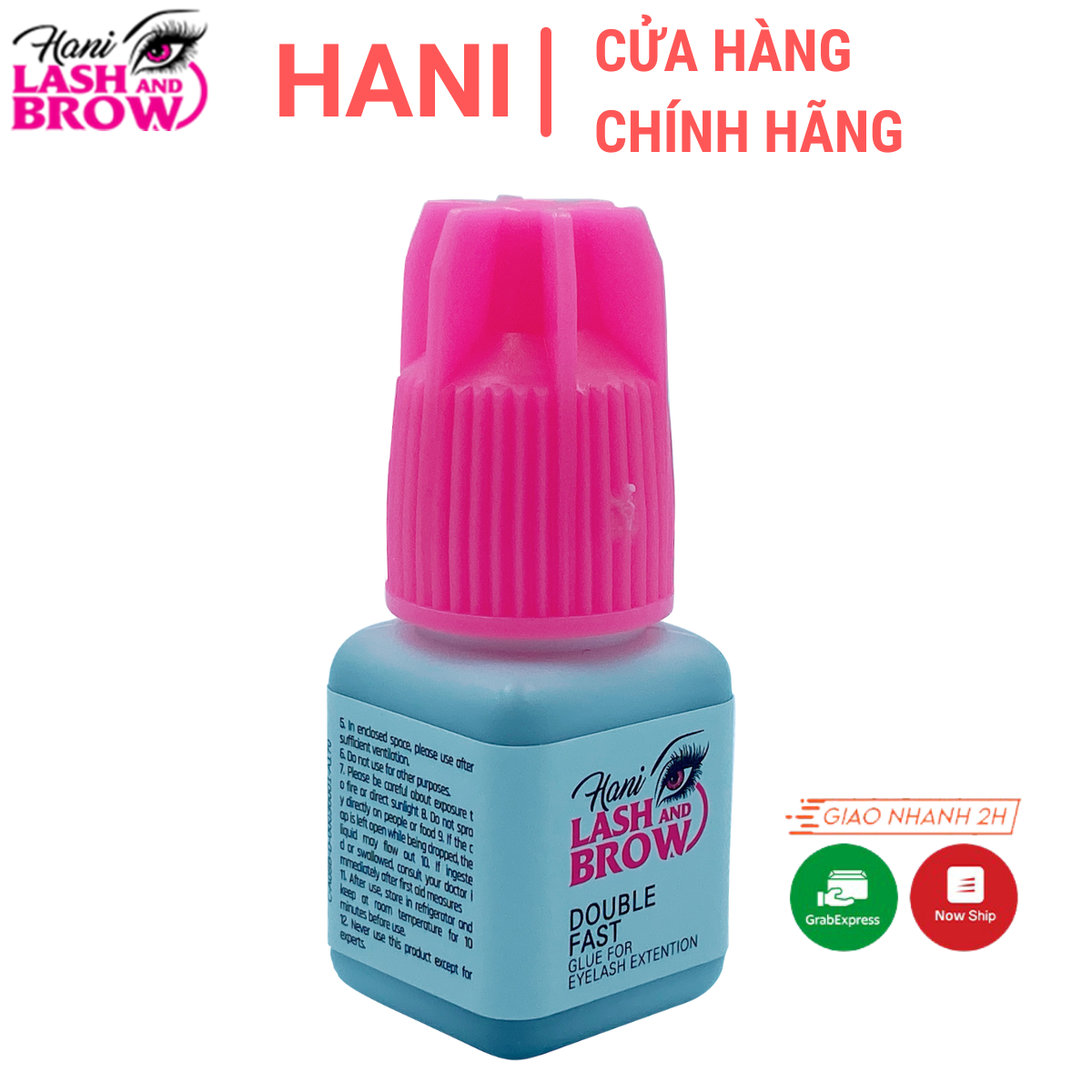 Keo nối mi siêu bền Hani , Keo Double Fast khô nhanh không cay