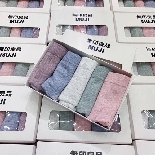 Hộp 5 quần lót nữ mUji muối tiêu kháng khuẩn - Mẫu mới 2020 NOBITA SHOP