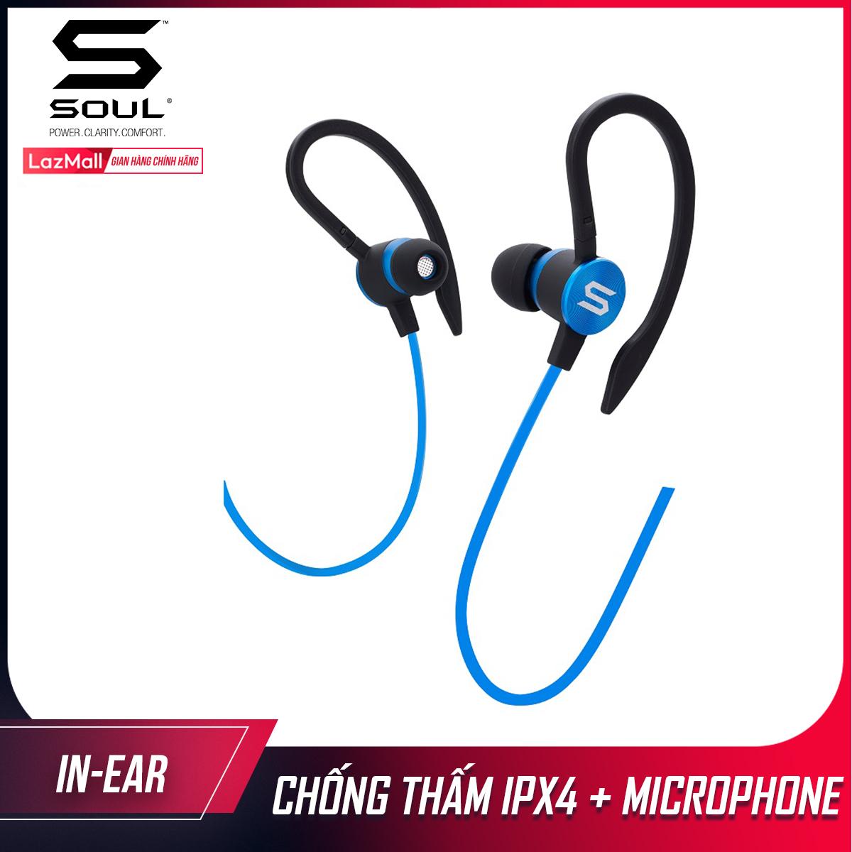 Tai nghe nhét tai thể thao soul flex 2 tích hợp mic đàm thoại chống thấm ipx4 sf13 - bảo hành 12 tháng - hàng phân phối chính hãng