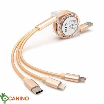 Dây Sạc Điện Thoại 3 Đầu Tương Thích Với Nhiều Dòng Máy