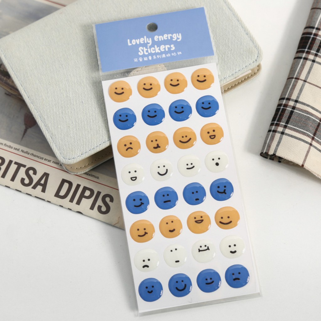 Lovely Energy Stickers - Stickers nhựa nổi 3D chống nước