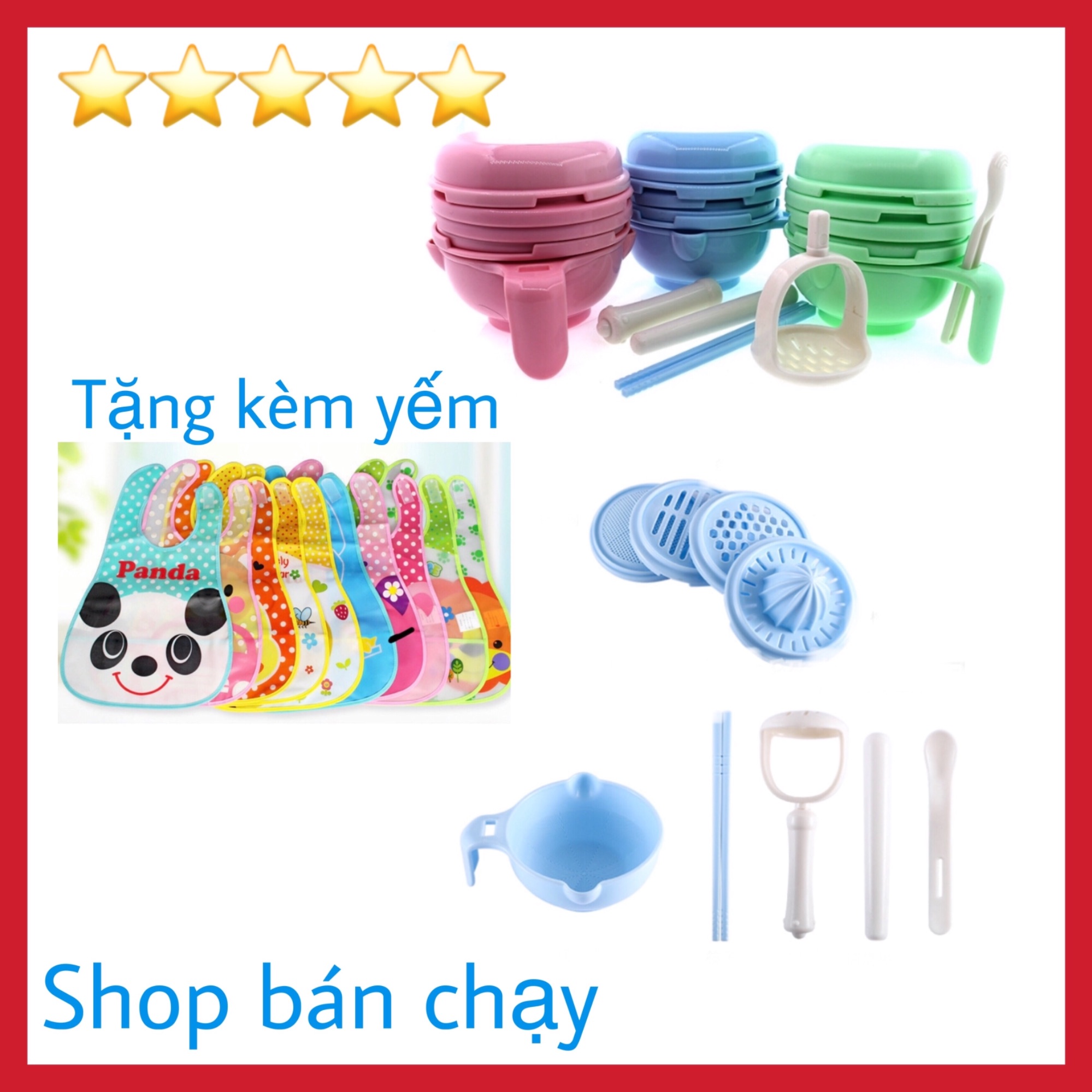 Bộ chế biến ăn dặm kiểu Nhật 2020