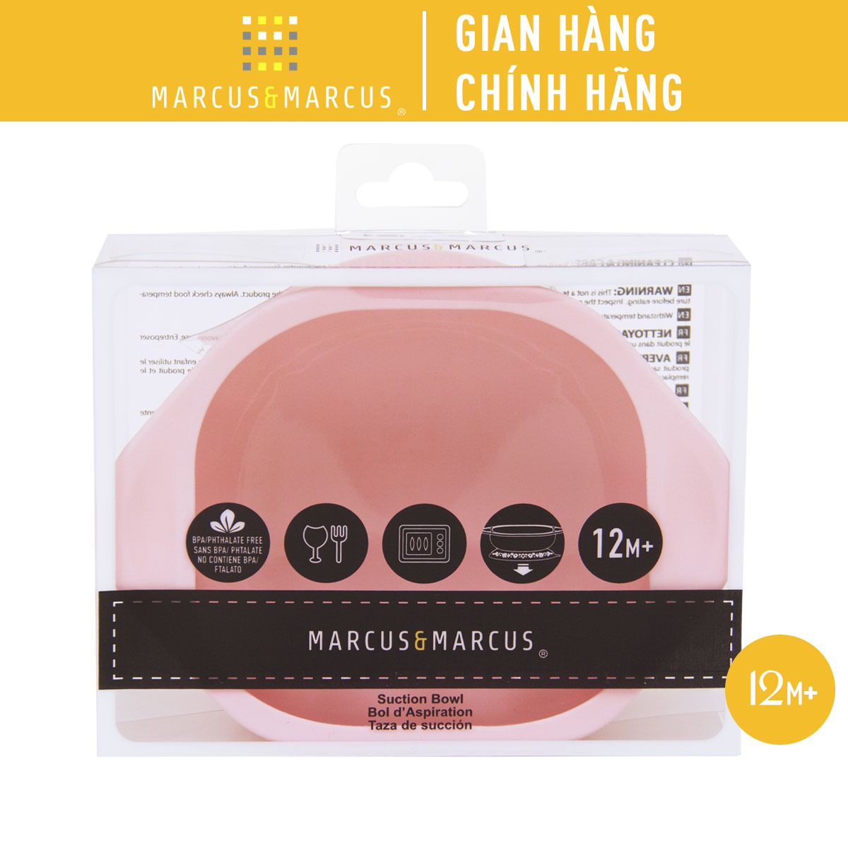 Bát ăn dặm silicon có đế hút chân không chống đổ cho bé marcus & marcus, từ 12 tháng - pokey