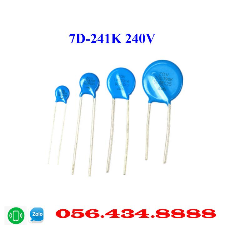 [Combo 50 chiếc] Tụ bảo vệ quá áp 100V - 110V mã 7D-241K dùng cho nồi cơm cao tần, máy lọc không khí, máy hút ẩm nội địa Nhật