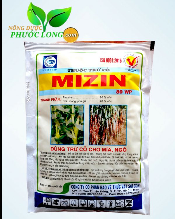 Thuốc Mizin 80wp trừ cỏ cho ngô và mía